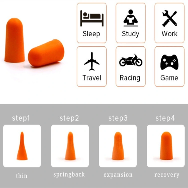 Personal Protective Hearing Protection Foam Earplugs 500 Pairs Disposable Earplug Dispenser