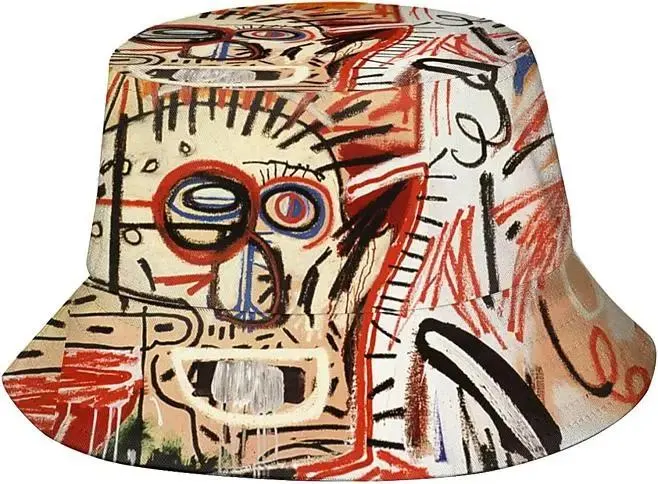 Graffiti Bucket Hat Colorful Fisherman Hat Beach Perfect Outdoor Travel Sun Hat Cap for Adults Men Women Bucket Hat